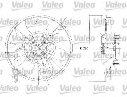 VALEO 698350 Fan, radiator